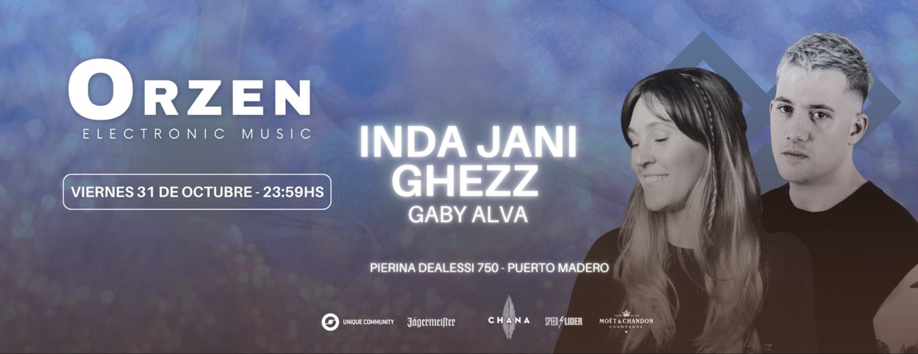 ORZEN by Chana : INDA JANI | GHEZZ | GABI ALVA , Viernes 31 de Octubre