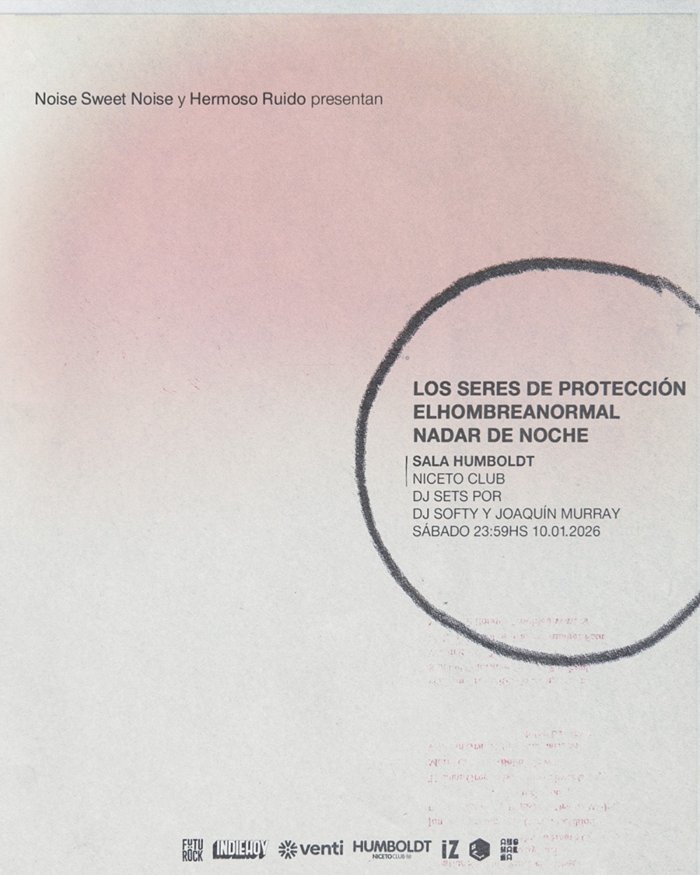 Hermoso ruido: los seres de protección + el hombre anormal + nadar de noche en Humboldt | Niceto Club