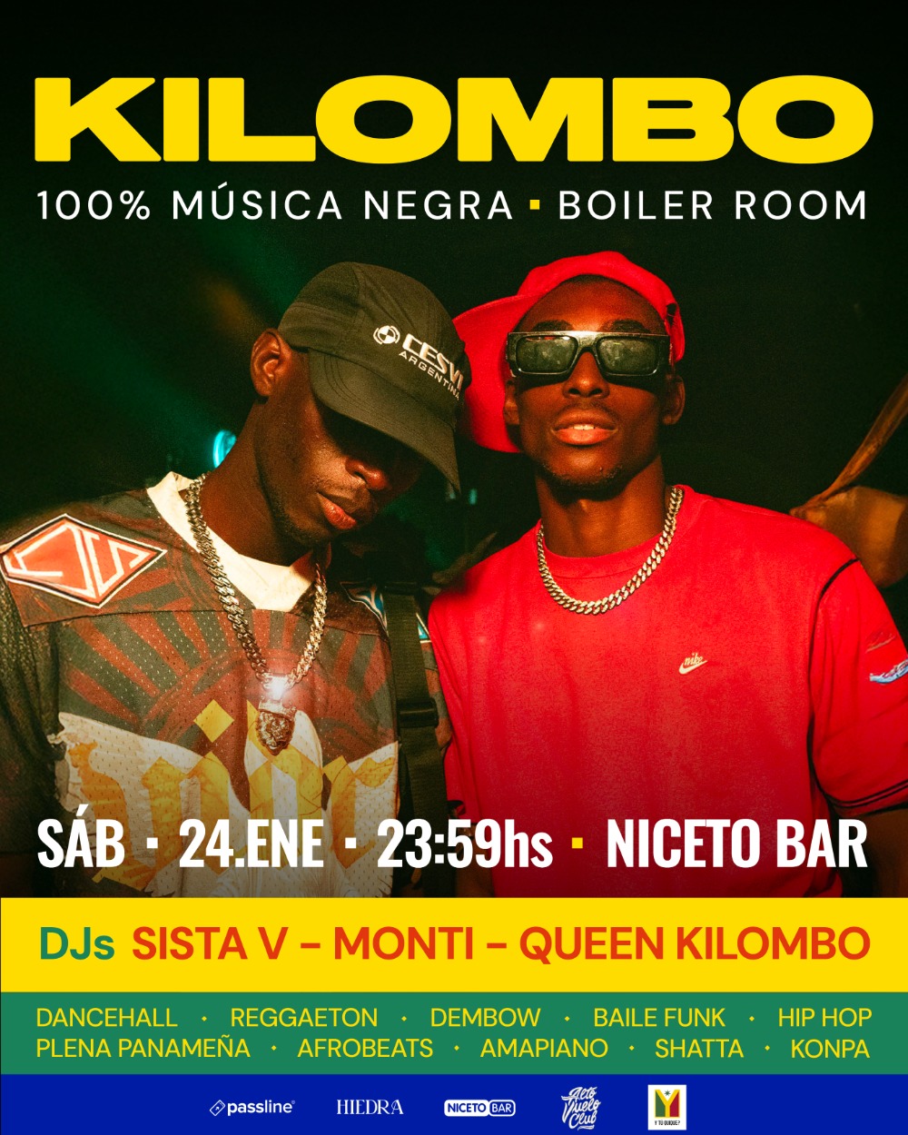 Kilombo en Niceto Bar