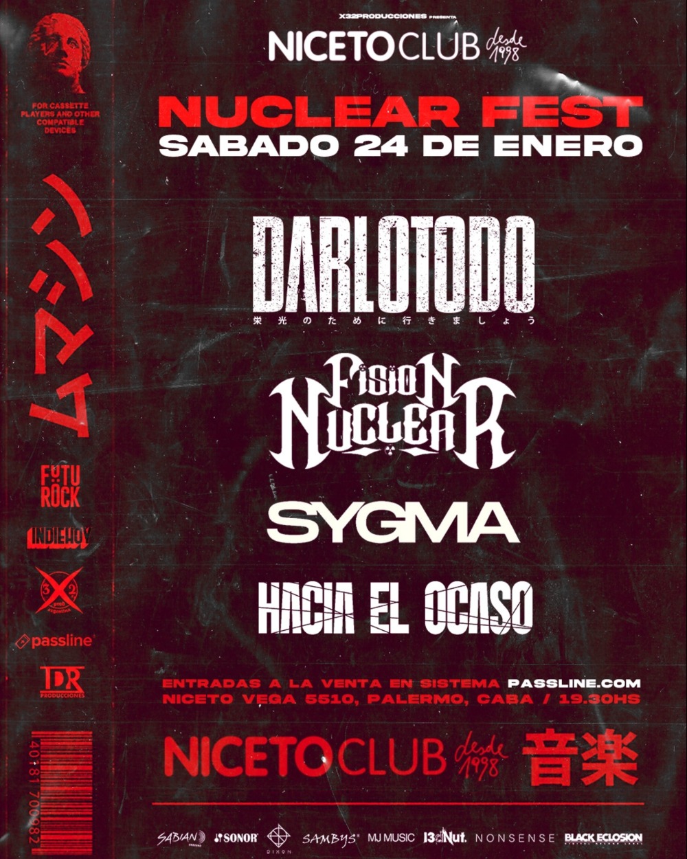 Nuclear Fest edición CABA  en Niceto Club 