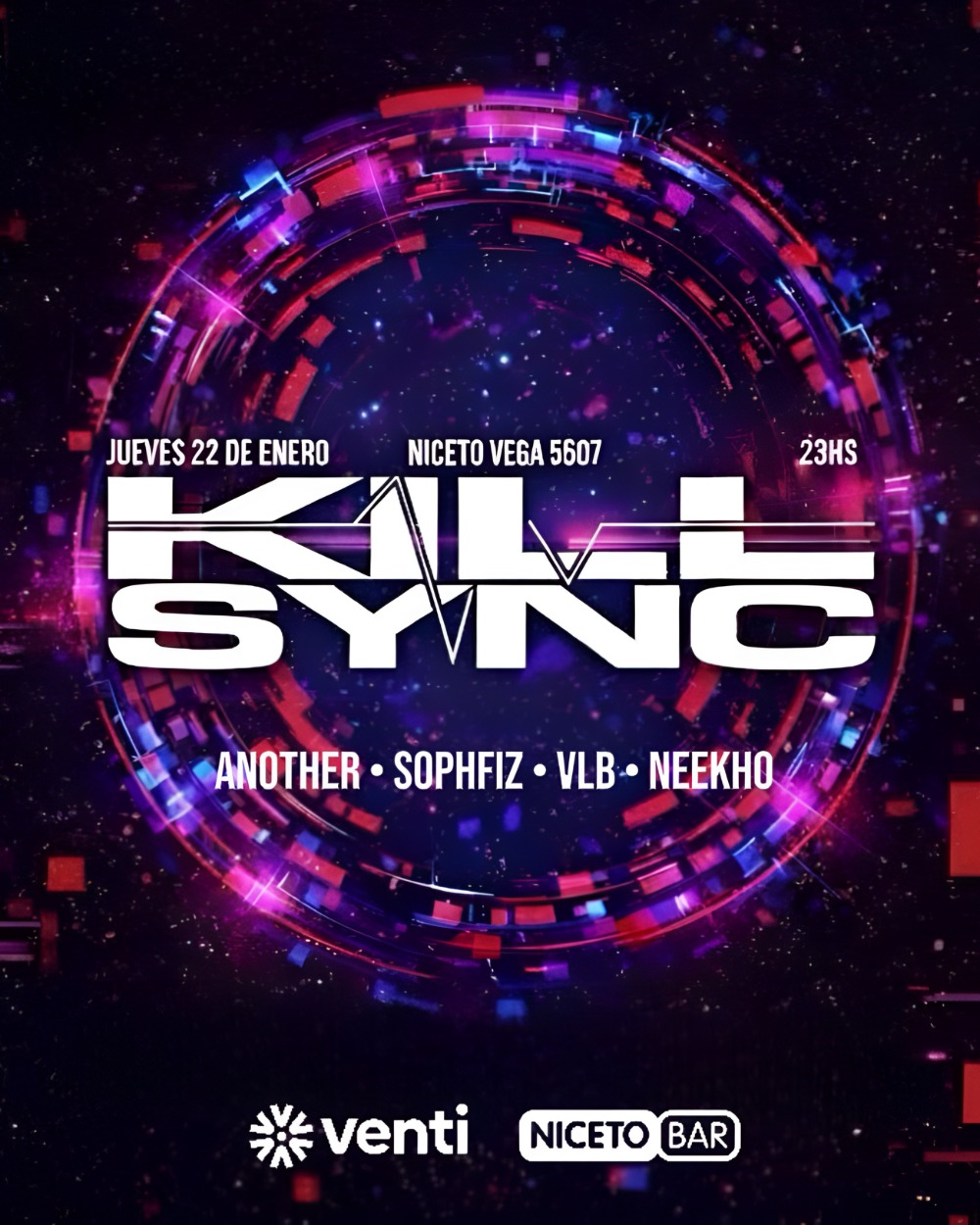 Kill Sync Nomade en  Niceto Bar