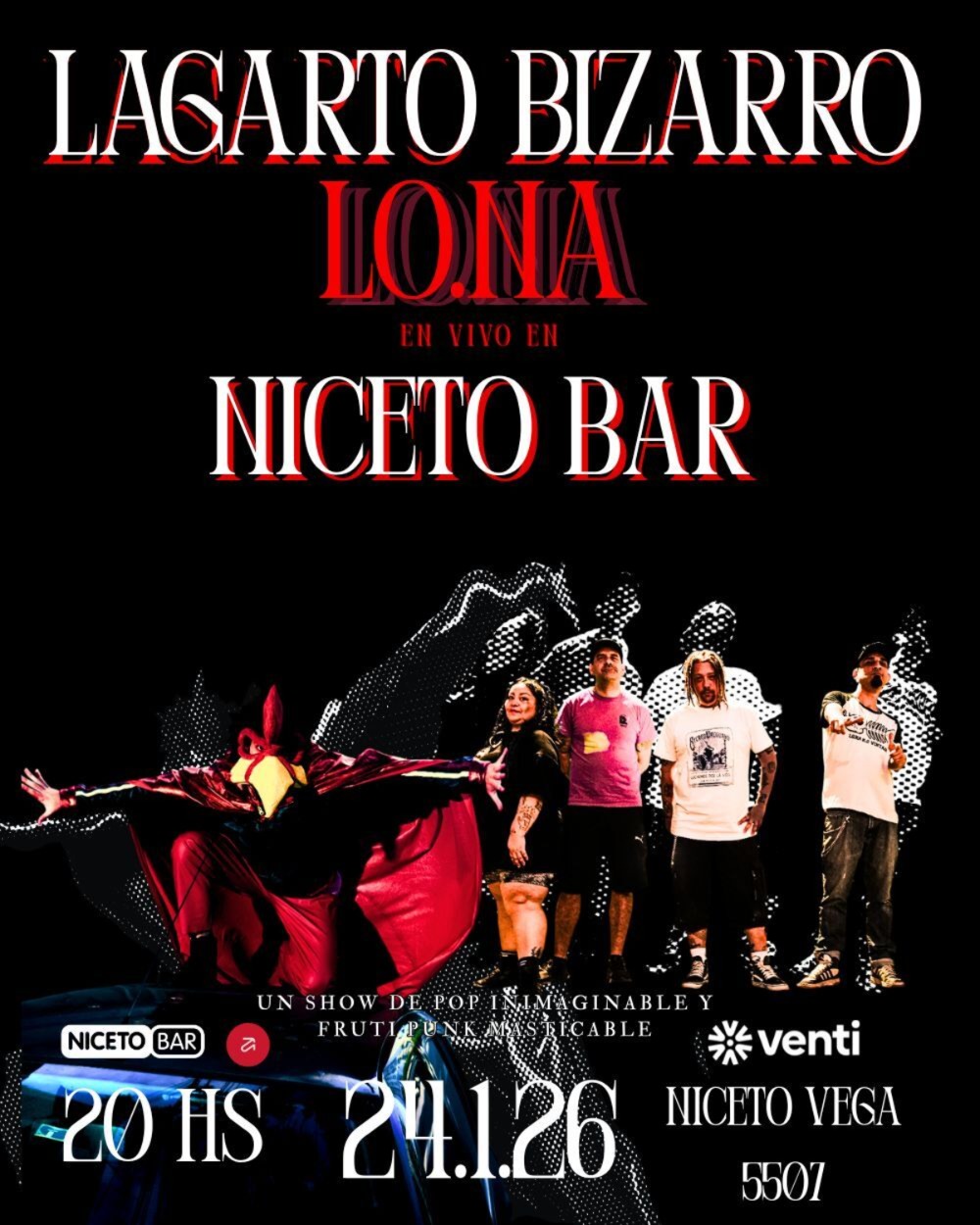 Lagarto Bizarro / LO.NA en Niceto Bar