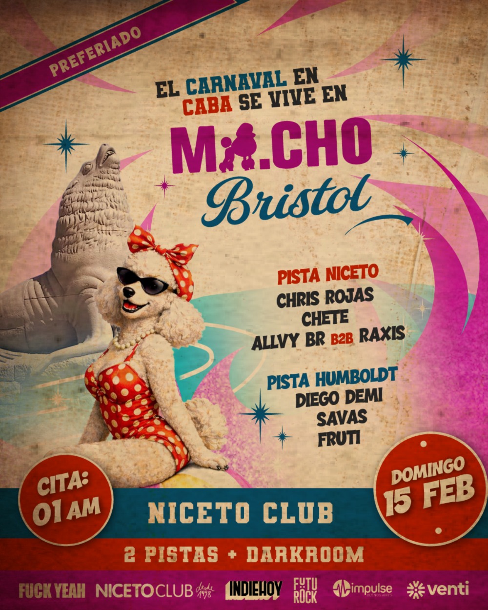 FIESTA MACHO BRISTOL en Niceto Club