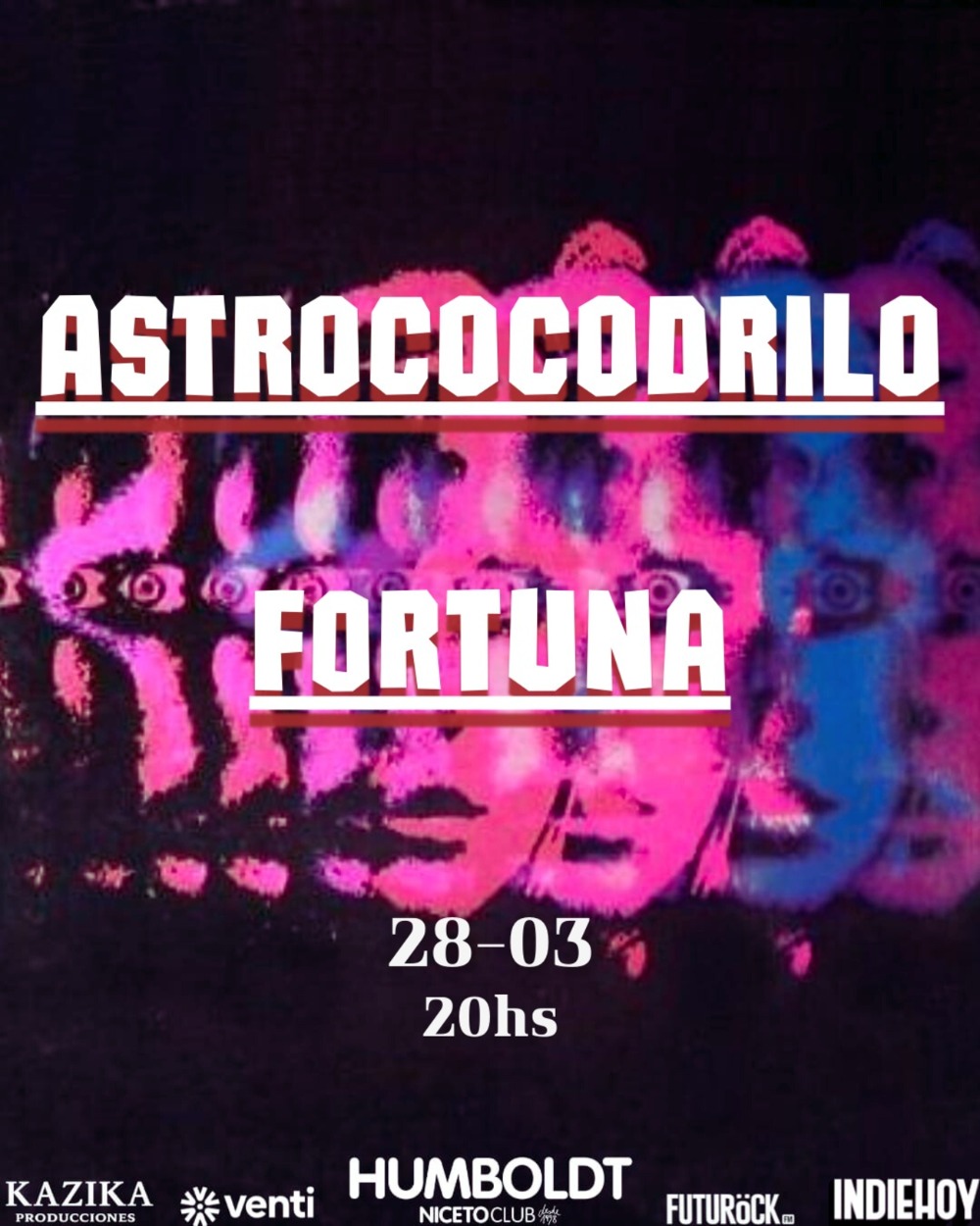 Astrococodrilo + Fortuna en Humboldt | Niceto Club
