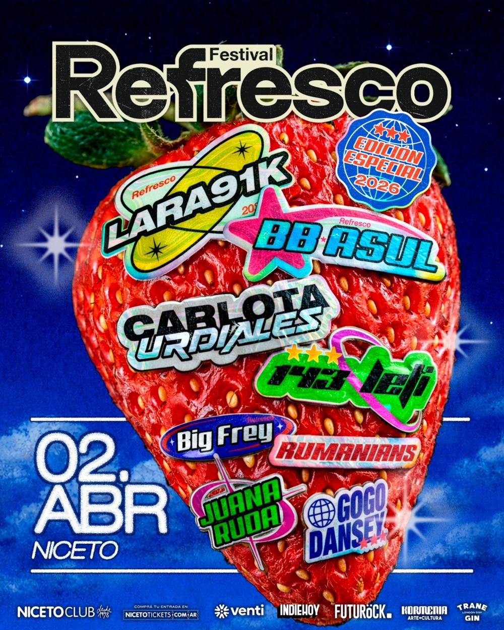 FESTIVAL REFRESCO 2 ABR en Niceto Club