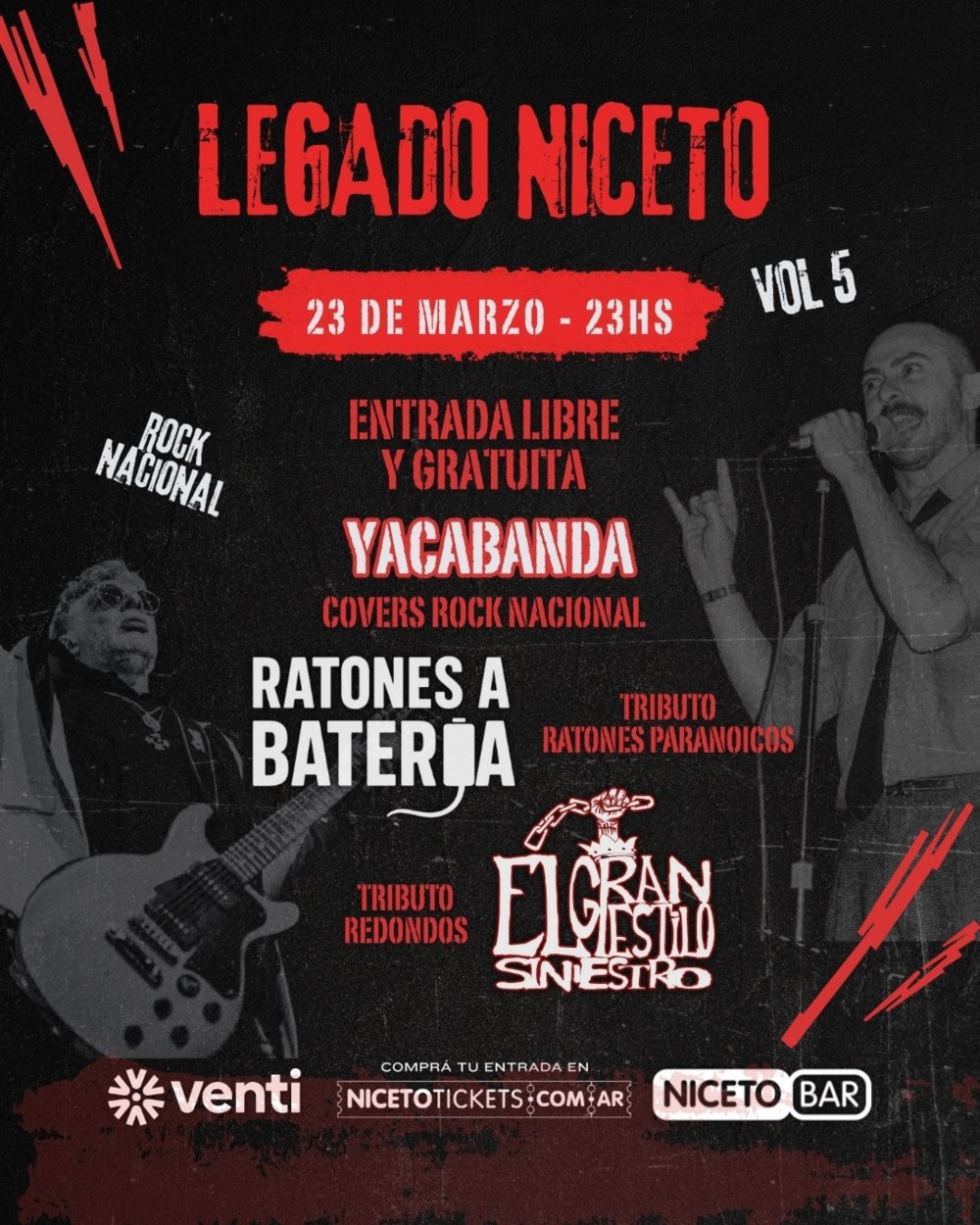 LEGADO NICETO vol 5 en Niceto Bar