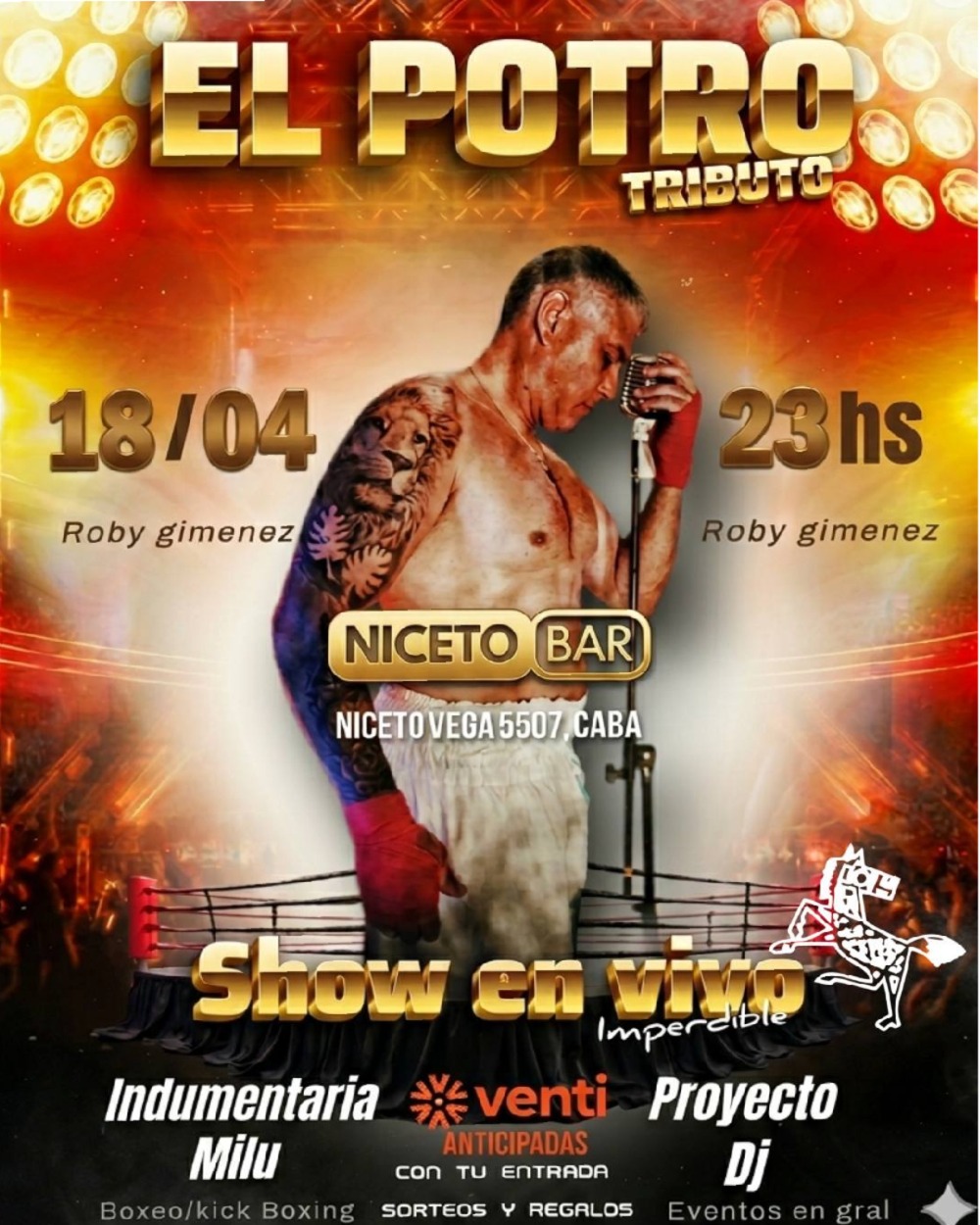 El potro, la leyenda continua en Niceto Bar