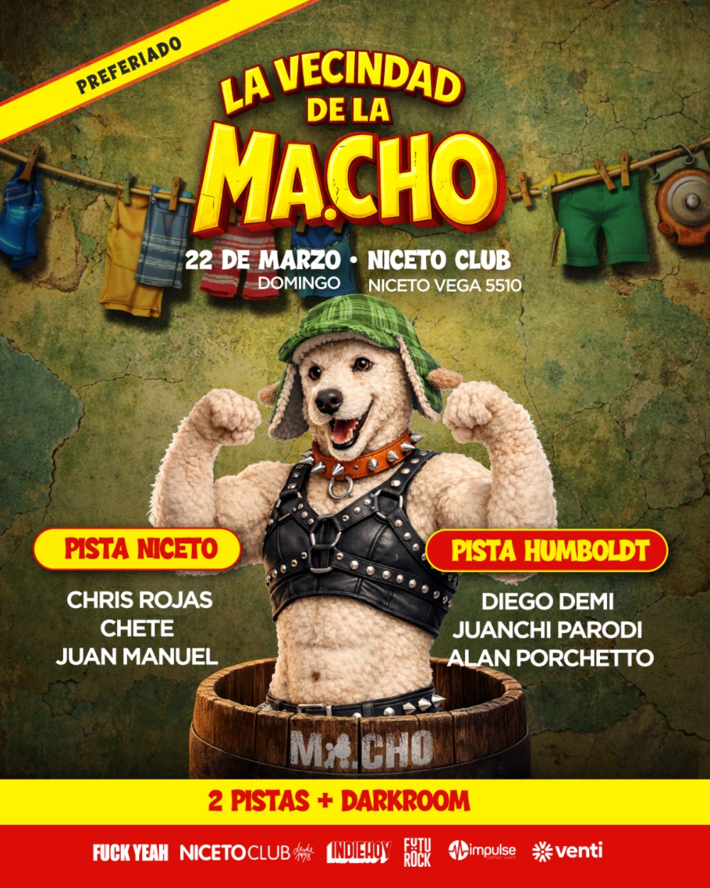 LA VECINDAD DE LA MACHO en Niceto Club