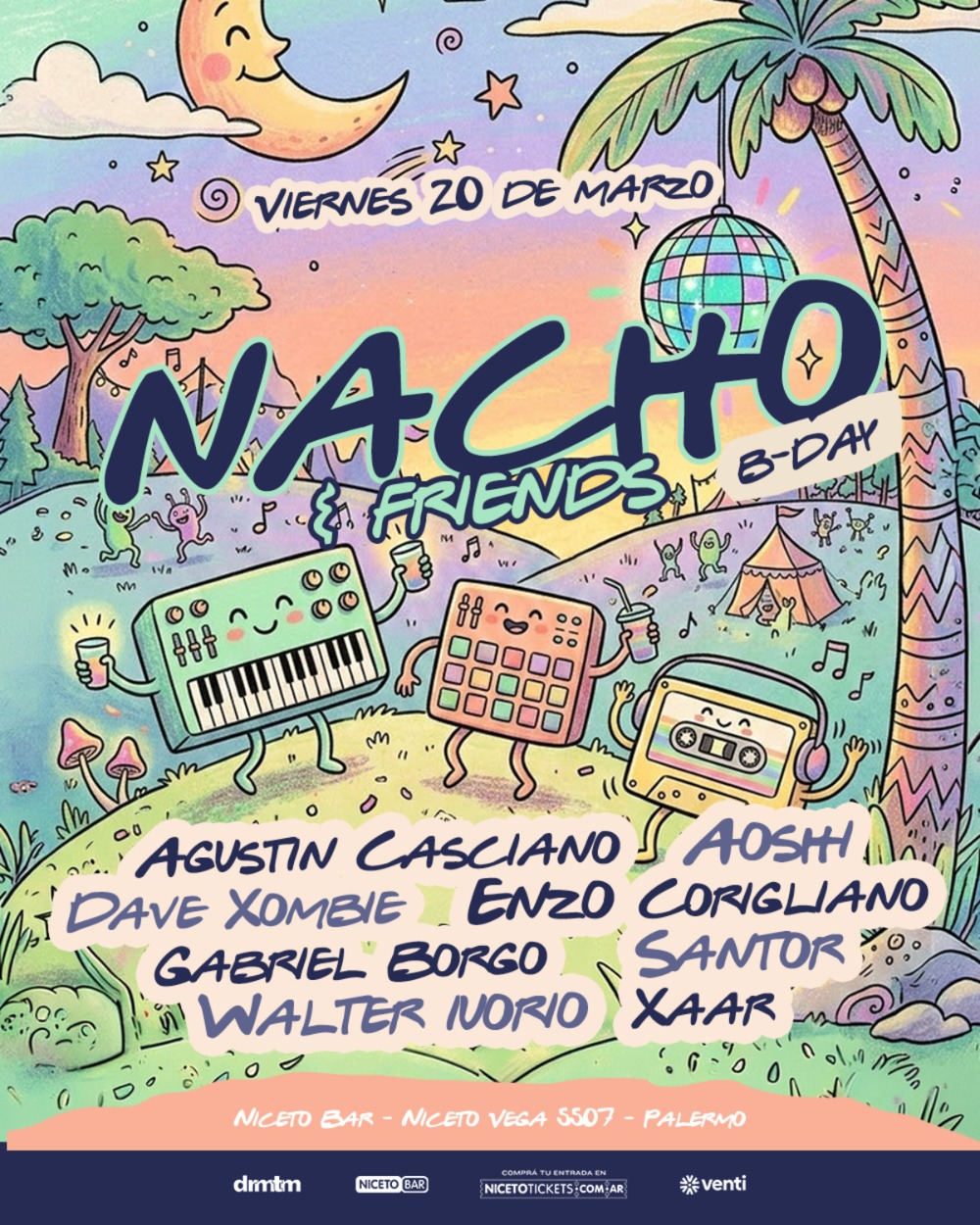Nacho B-Day & Friends en Niceto Bar