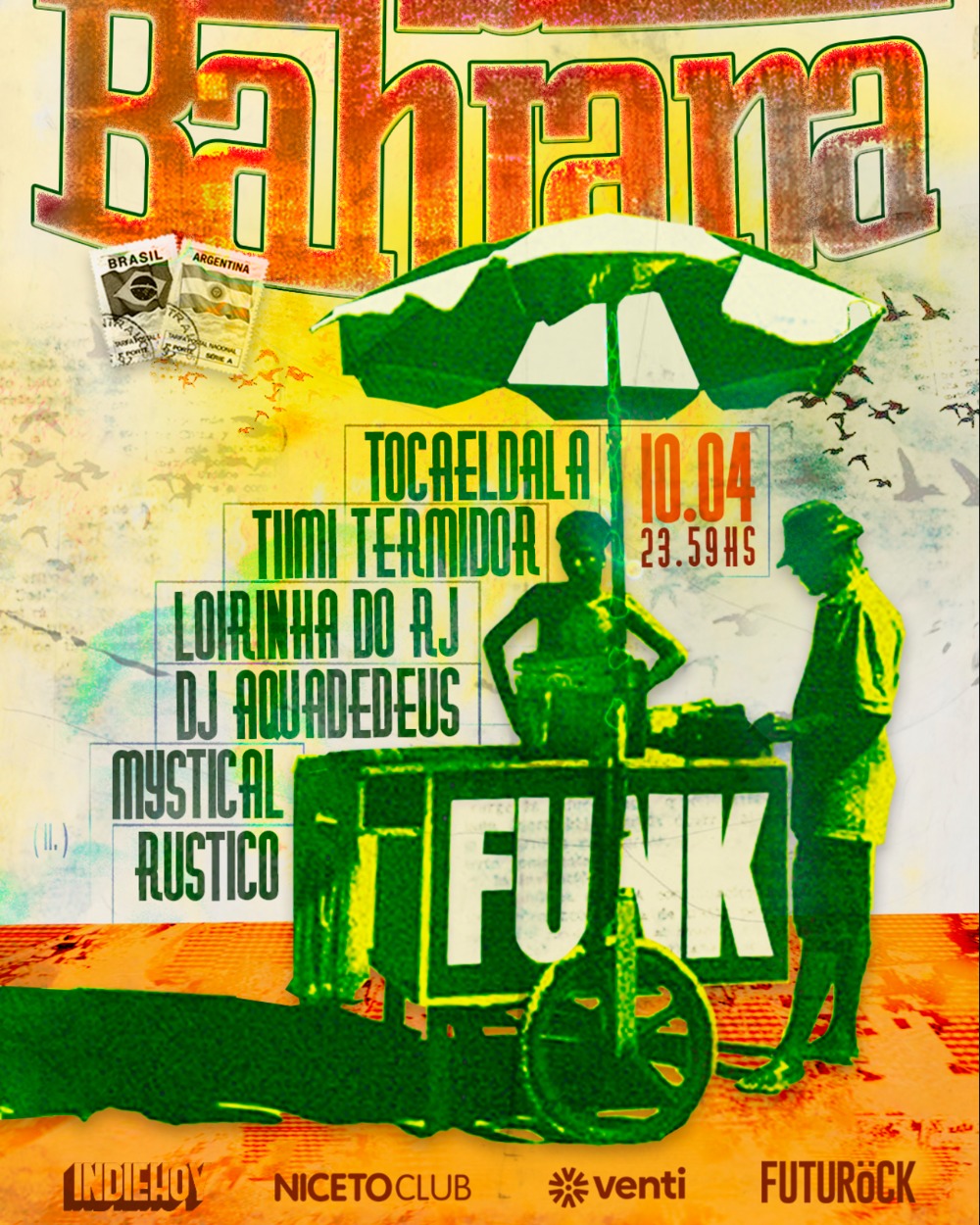 Bahiana 10 abril en Niceto Club