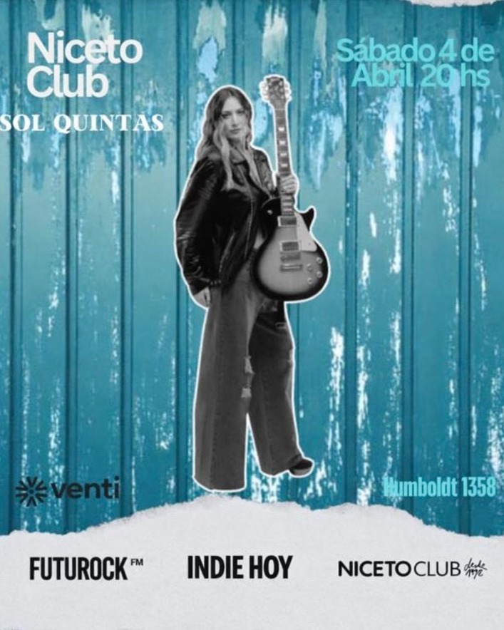 Sol Quintas en Humboldt | Niceto Club