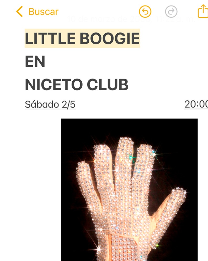 LITTLE BOOGIE en Niceto Club