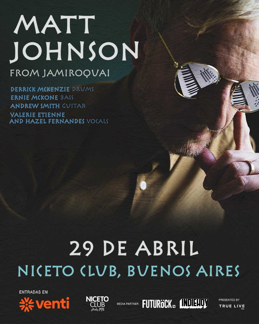 Matt Johnson Band - The Jamiroquai Experience en Niceto Club