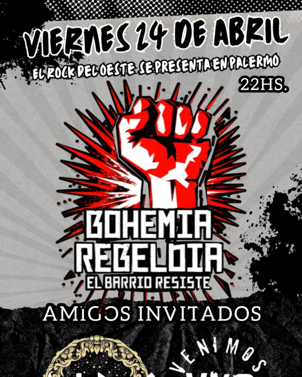Bohemia Rebeldía en vivo, Amigos invitados VXD Y A.I.R.E. en Niceto Bar