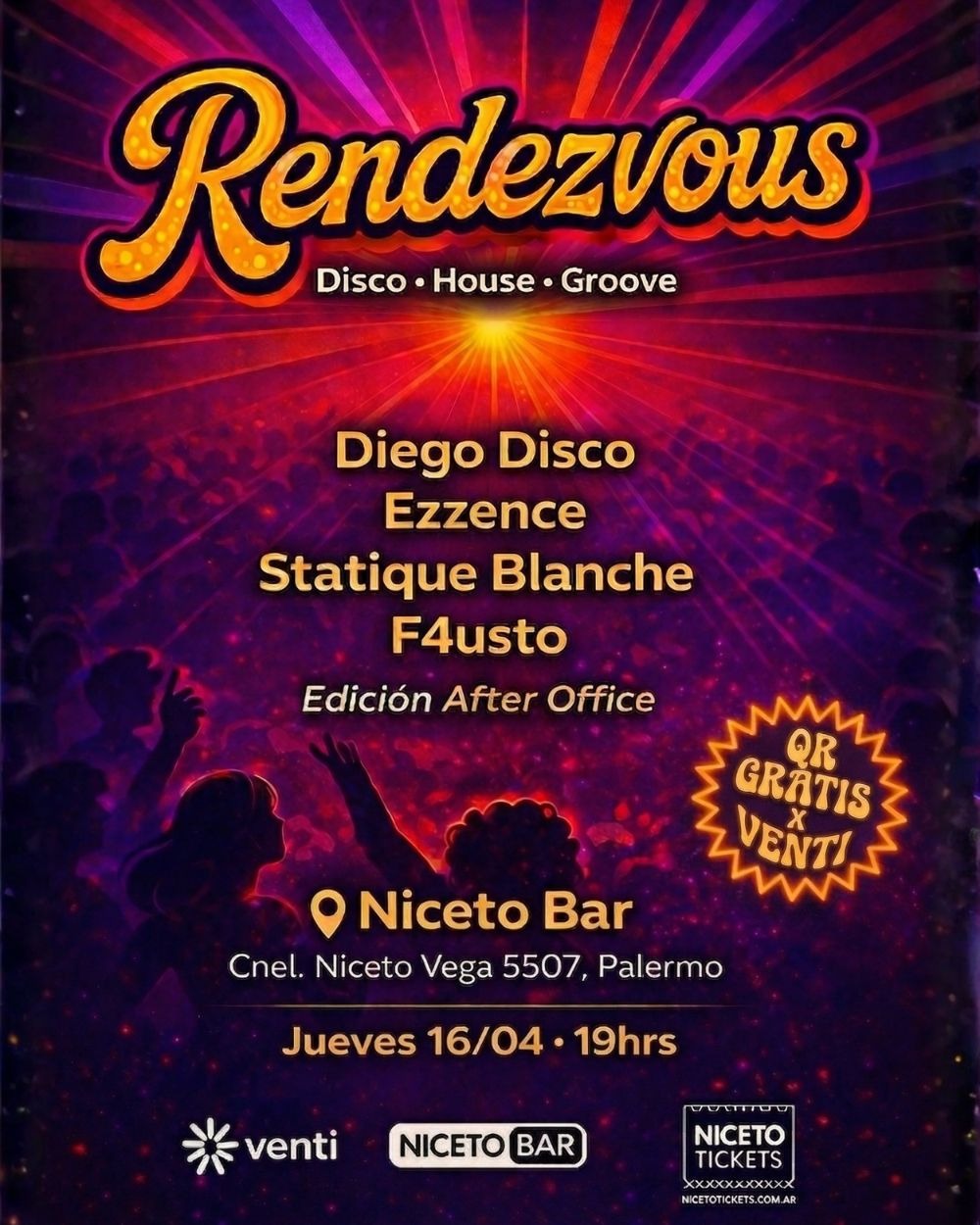 Rendezvous - Disco Vibes en Niceto bar