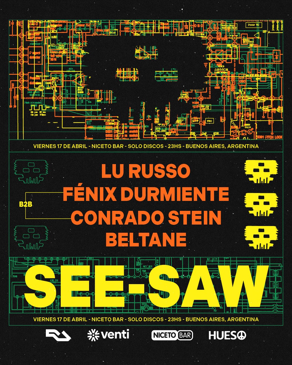 SEE-SAW 17 de abril en Niceto Bar