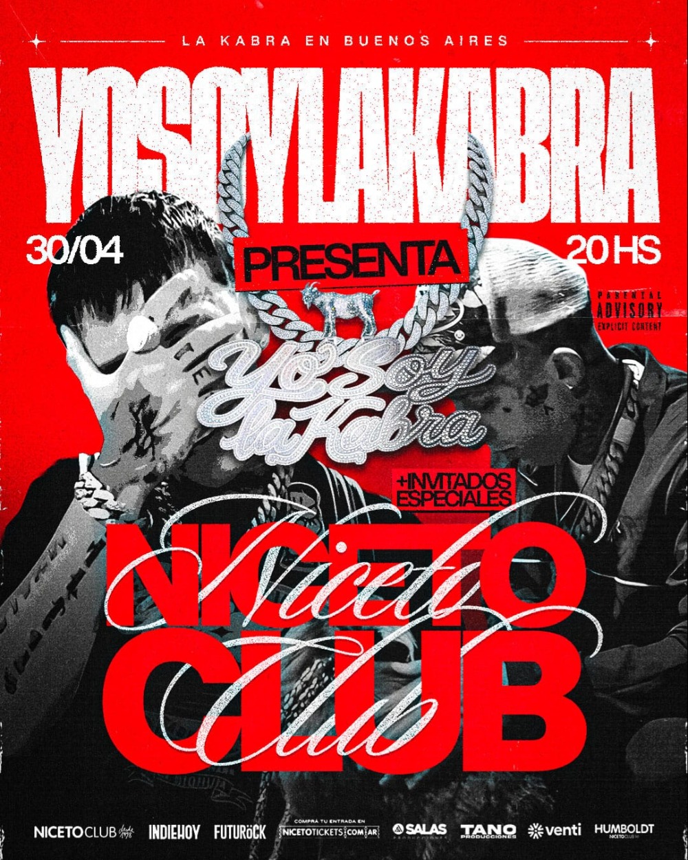 YOSOYLAKABRA en Niceto Club