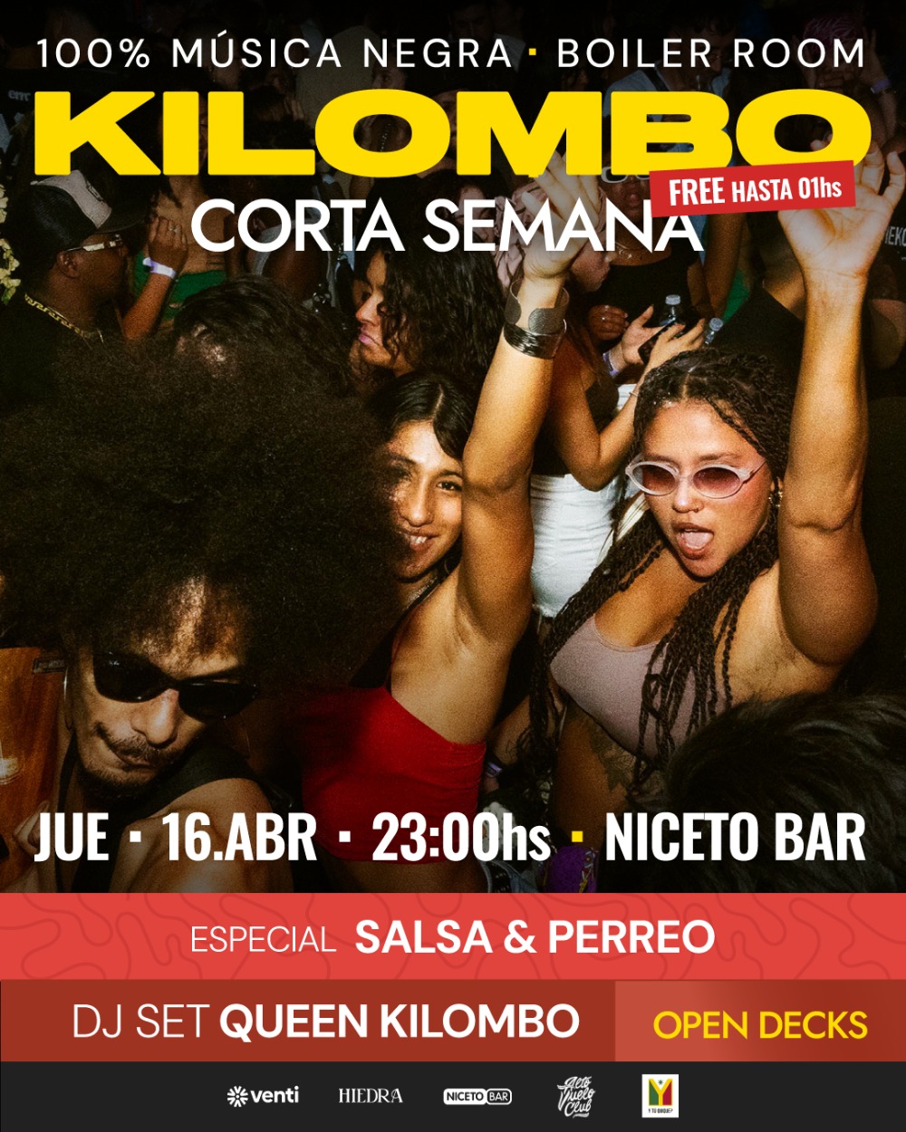 Kilombo 16 ABR en Niceto Bar