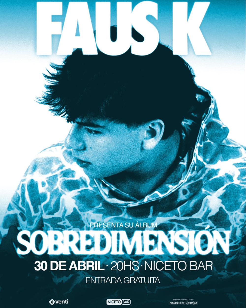 EVENTO LANZAMIENTO - ALBUM "SOBREDIMENSIÓN" - FAUS K en Niceto Bar