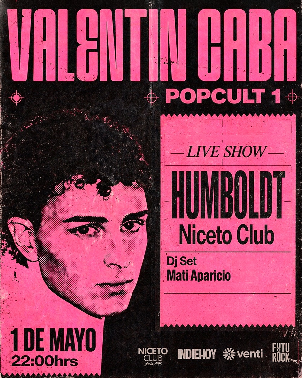VALENTÍN CABA: POPCULT 1 en Humboldt | Niceto Club