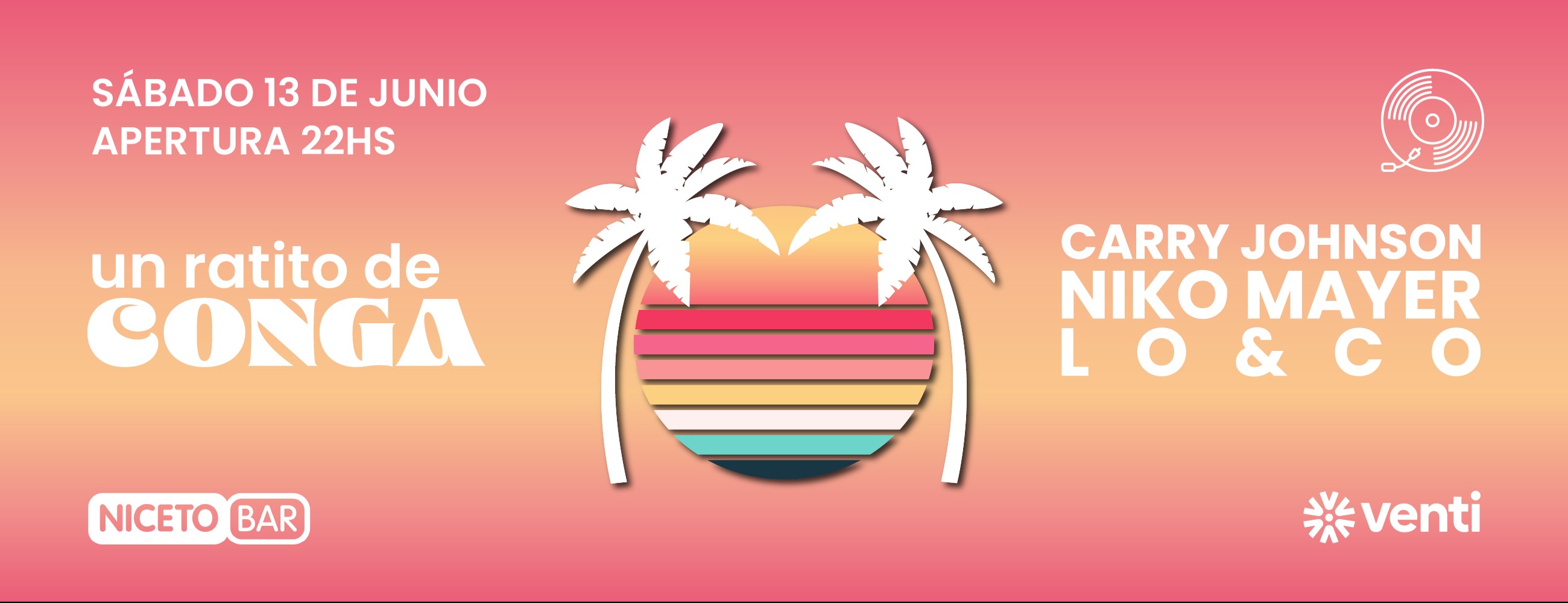 Un ratito de conga en Niceto Bar