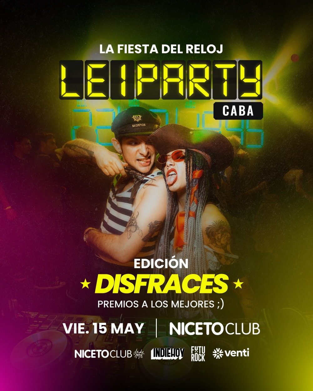 Leiparty - Edición Disfraces en Niceto Club