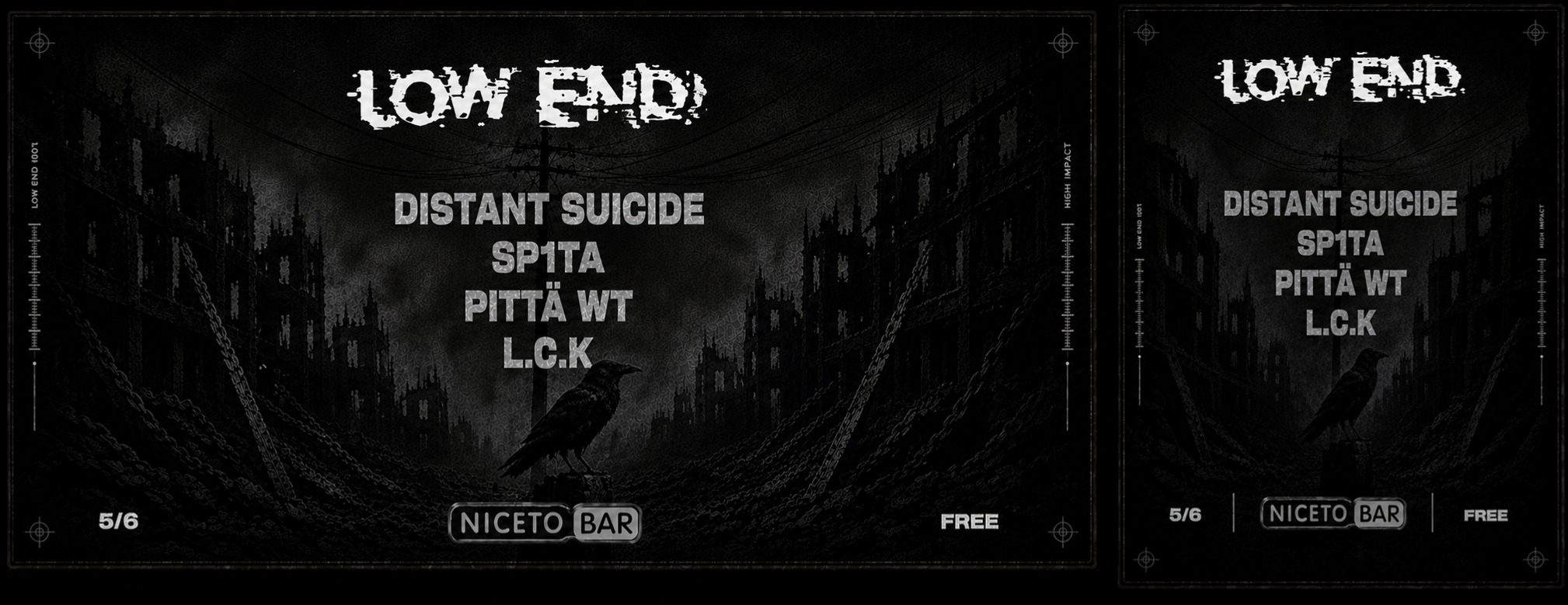 LOW END  Showcase en Niceto Bar
