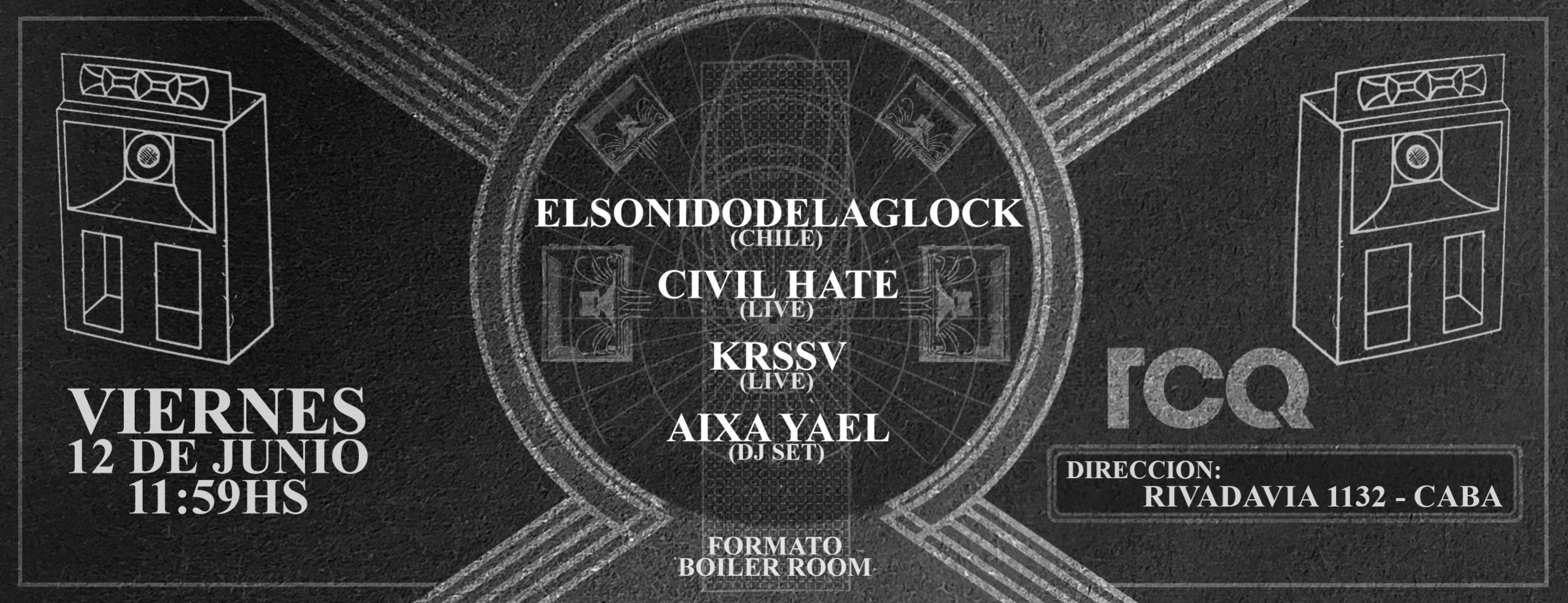 TCQ live Pres: ELSONIDODELAGLOCK - CIVIL HATE - KRSSV - AIXA YAEL