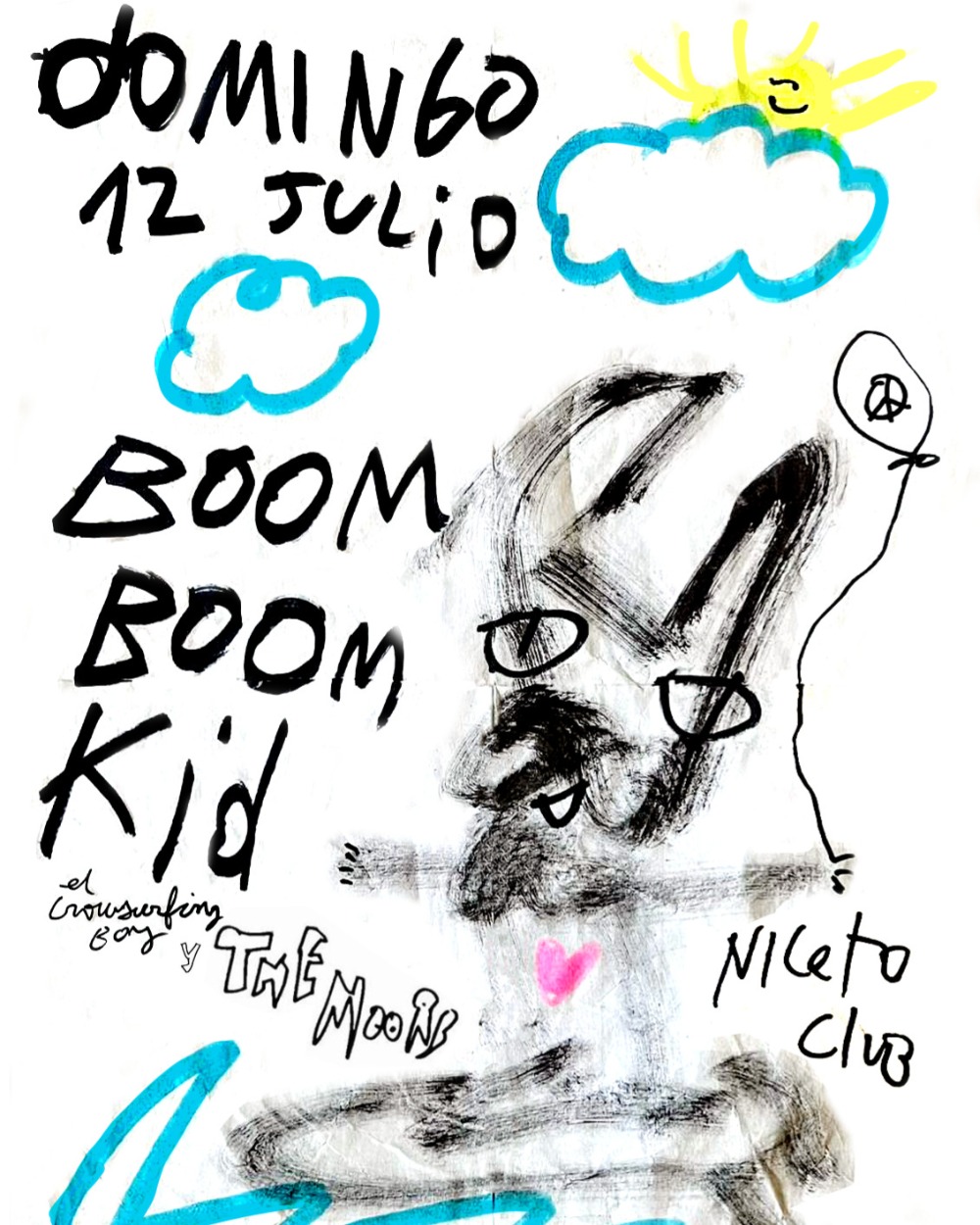 Boom Boom Kid 12 Julio en Niceto Club