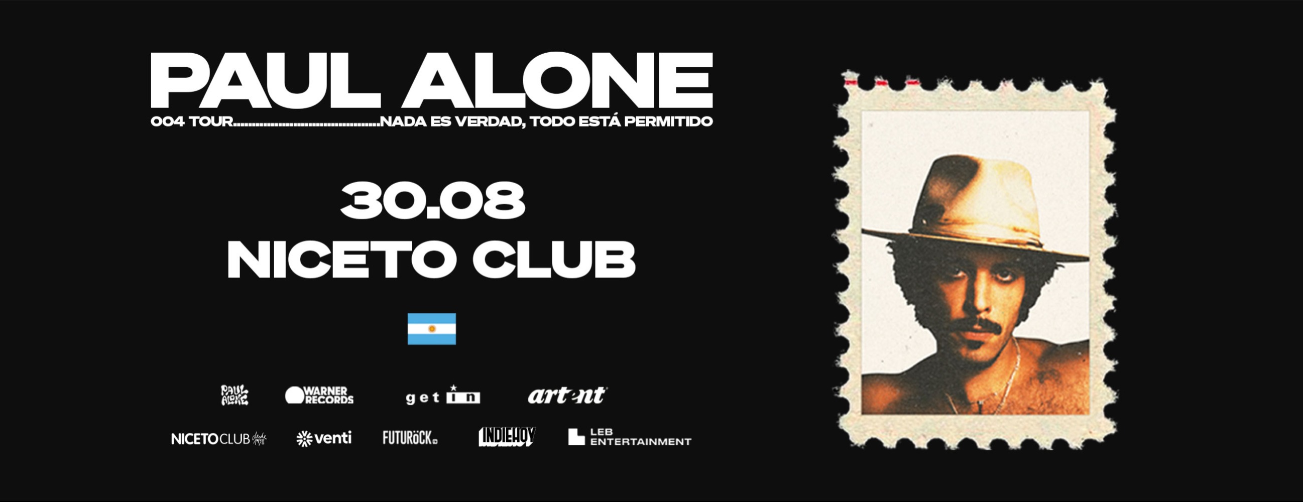 PAUL ALONE en Niceto Club