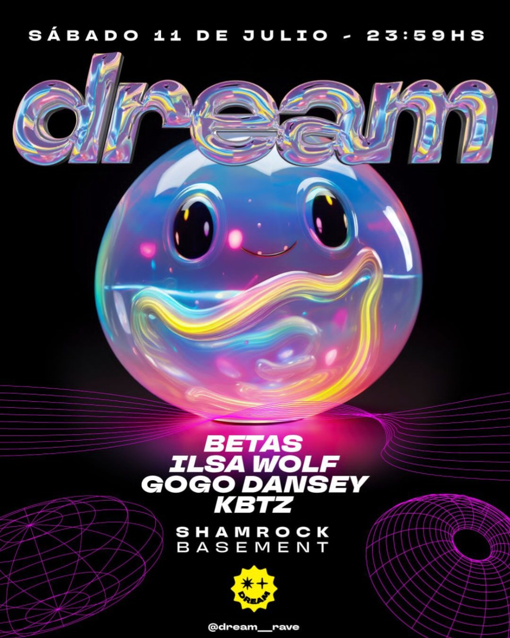 Dream @ Shamrock Basement - Betas / Ilsa Wolf / Gogo Dansey / KBTZ