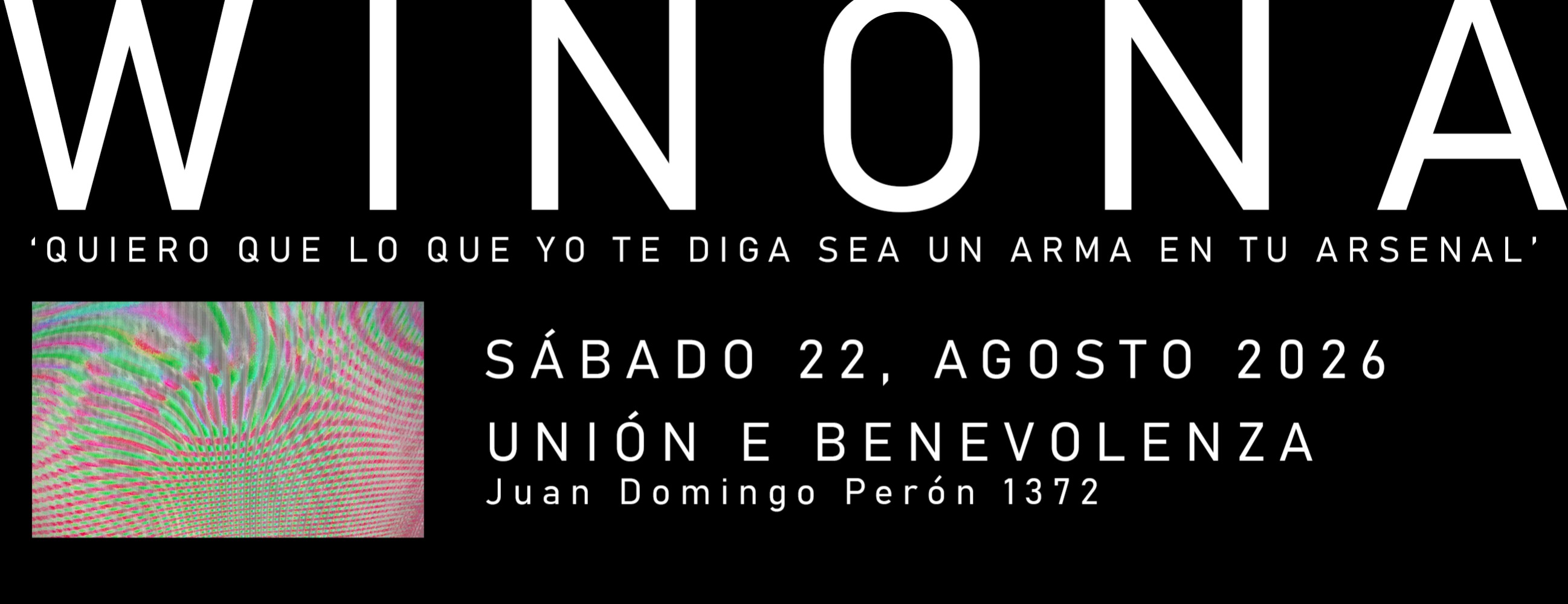 Winona Riders presenta "Quiero que lo que yo te diga sea un arma en tu arsenal"