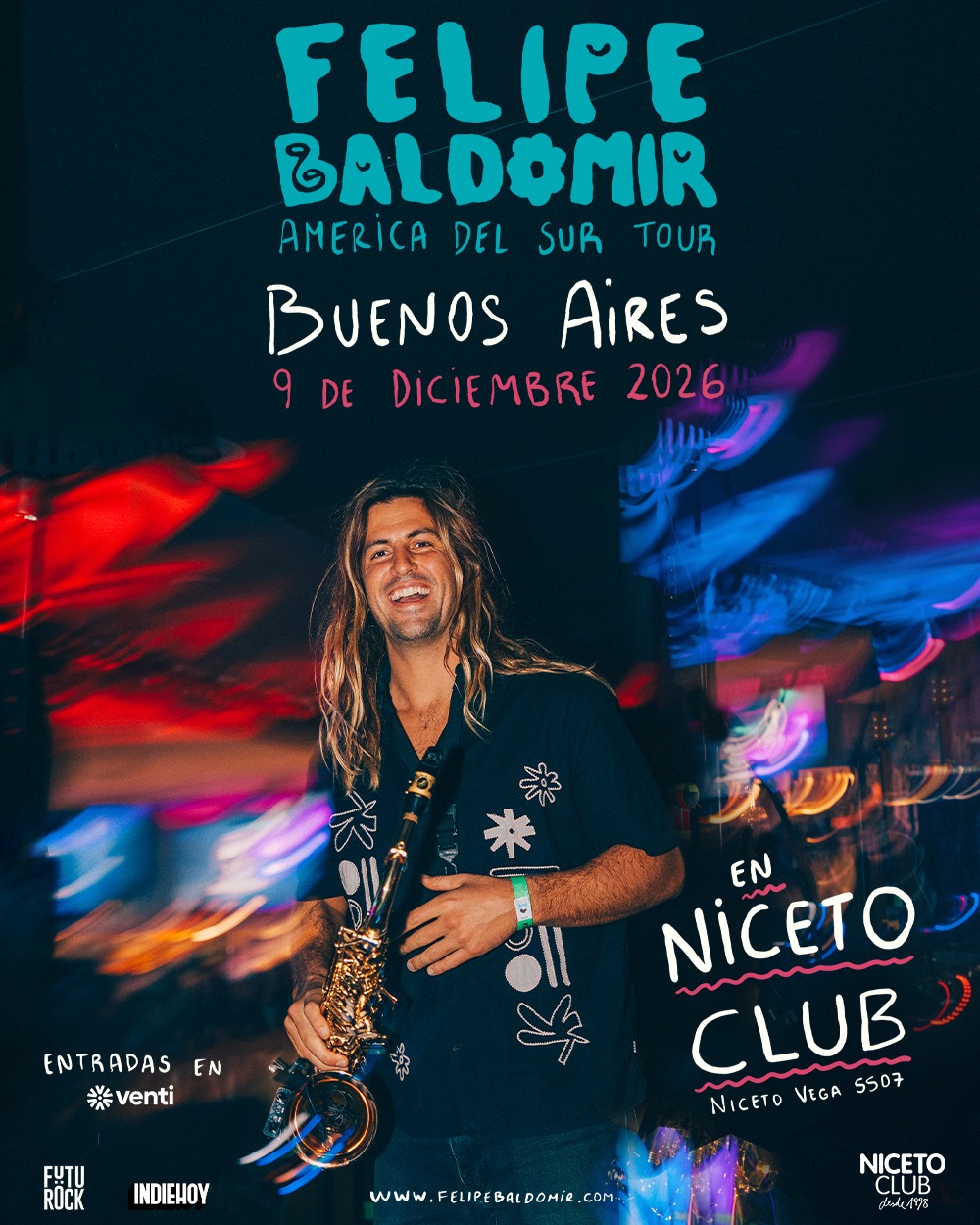 FELIPE BALDOMIR EN BUENOS AIRES en Niceto Club
