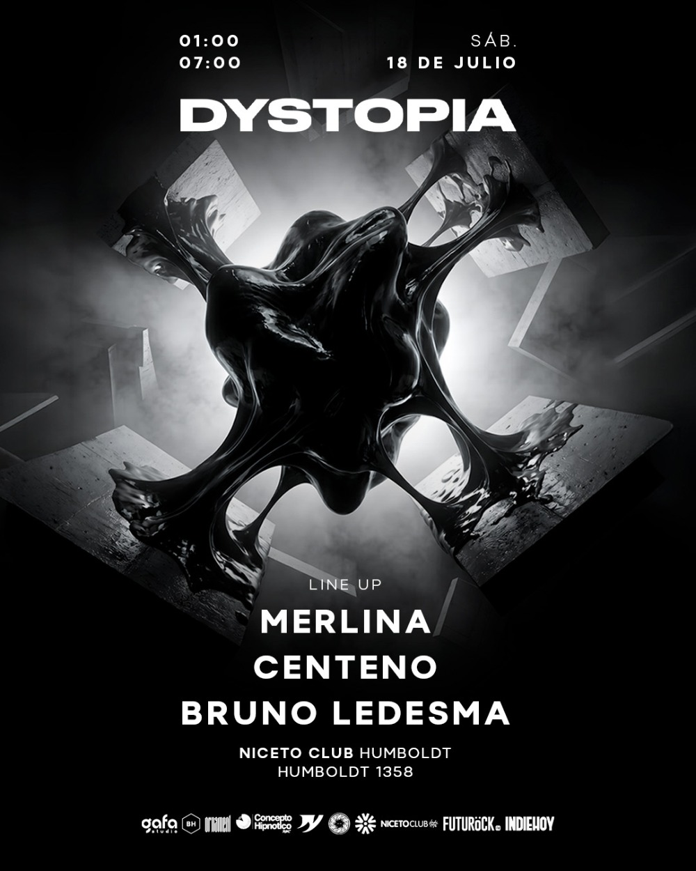 DYSTOPIA VI en Humboldt | Niceto Club (+18 años)