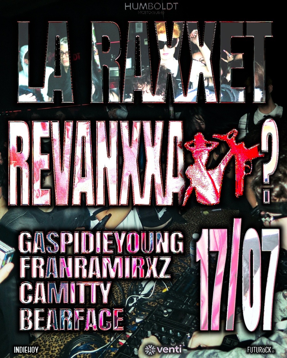 La Raxxet 17 Julio en Humboldt | Niceto Club (+18 años)