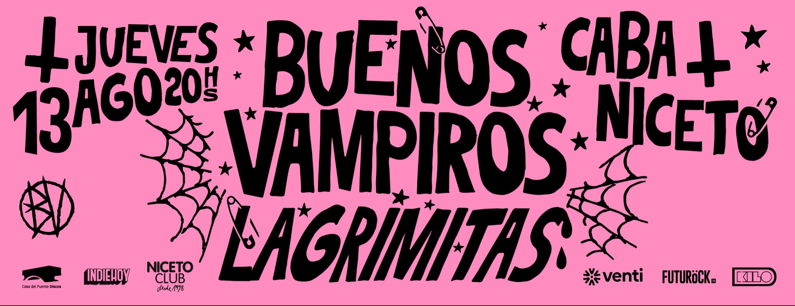 Buenos Vampiros en Niceto Club (+18 años)