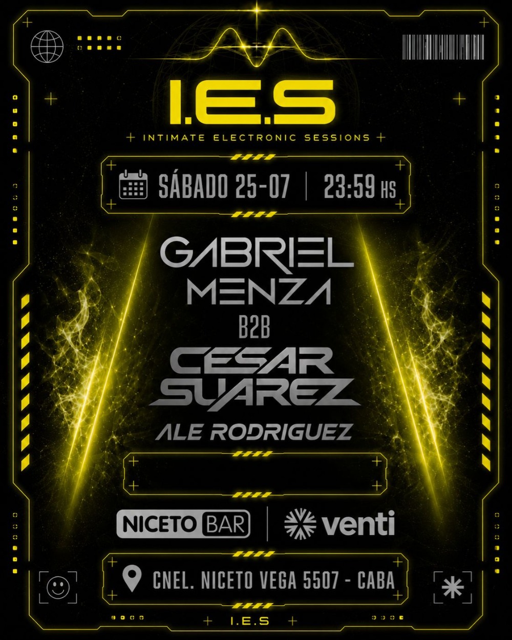 I.E.S - Electronic Music Sessions en Niceto Bar