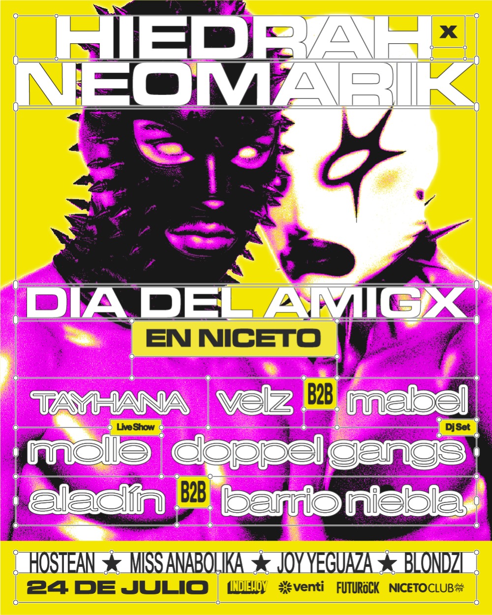 HIEDRAH X NEOMARIK: DÍA DEL AMIGX en Niceto Club