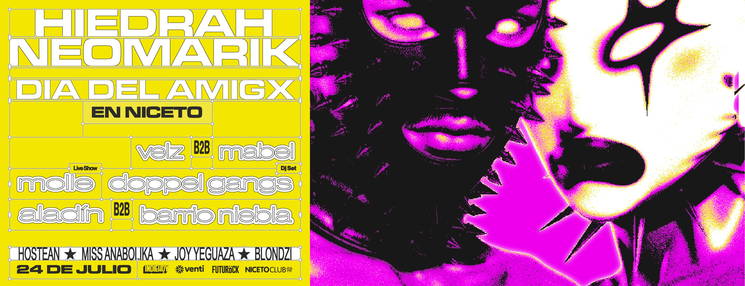 Hiedrah X Neomarik: Día del Amigx en Niceto Club