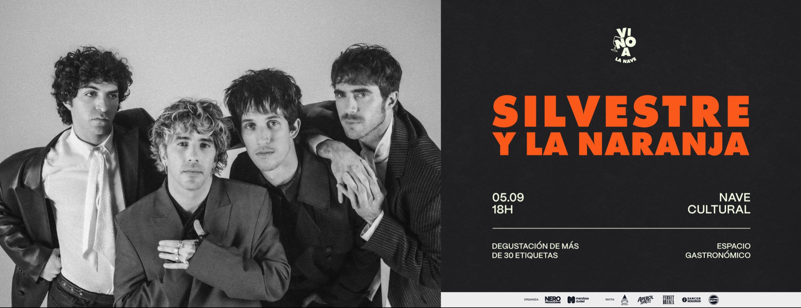 Vino A la Nave - Silvestre Y la Naranja - Sabado 5 de Septiembre, Mendoza.