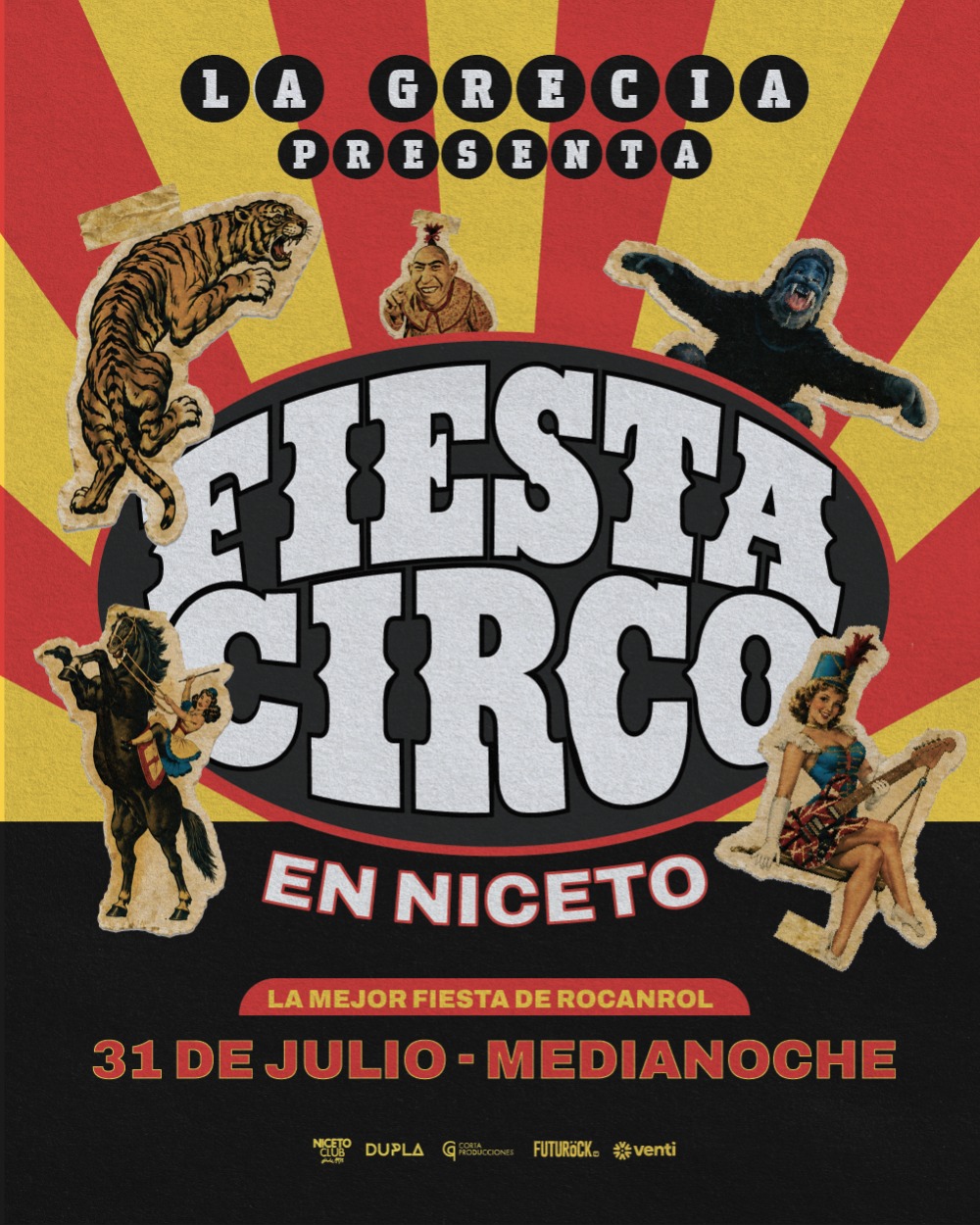 FIESTA CIRCO en Niceto Club