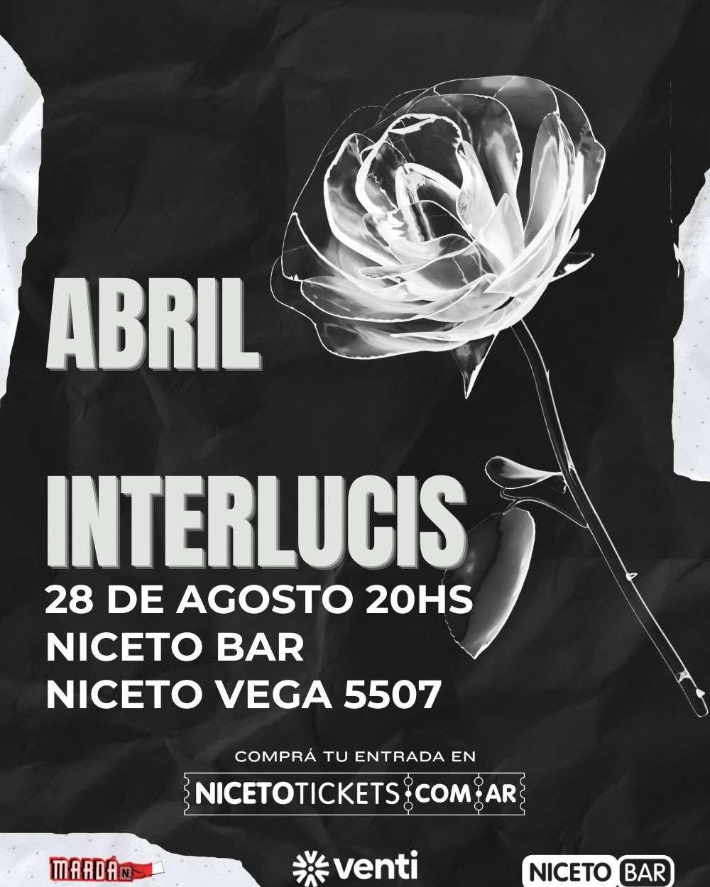 ABRIL + INTERLUCIS en Niceto Bar