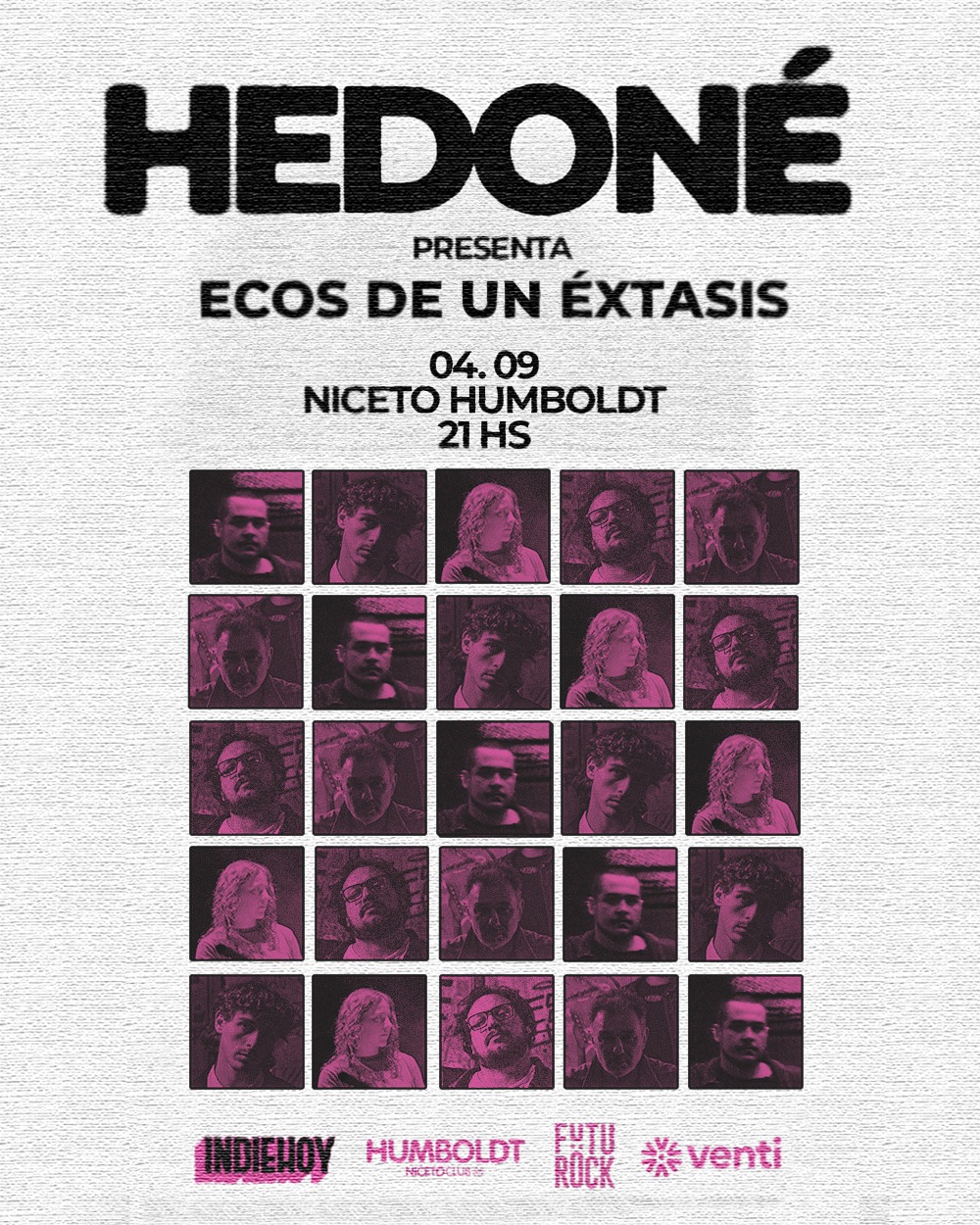 HEDONÉ presenta ECOS DE UN ÉXTASIS en Humboldt | Niceto Club (+18 años)