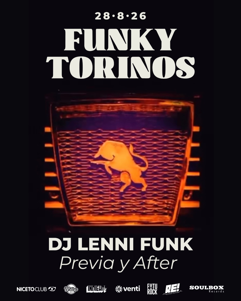 FUNKY TORINOS 90’ en Niceto Club (+18 años )