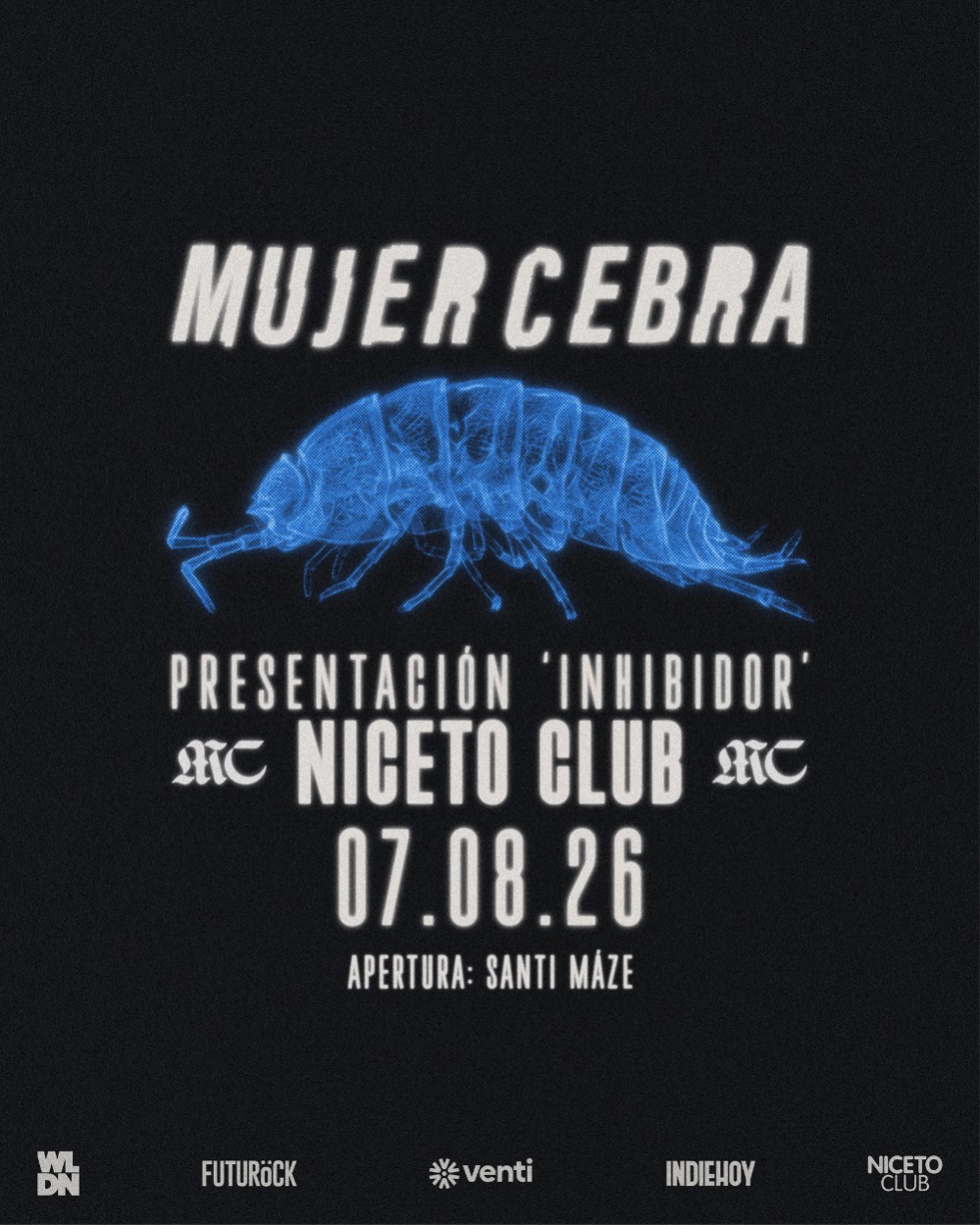 Mujer Cebra presenta Inhibidor en Niceto Club (+18 años)