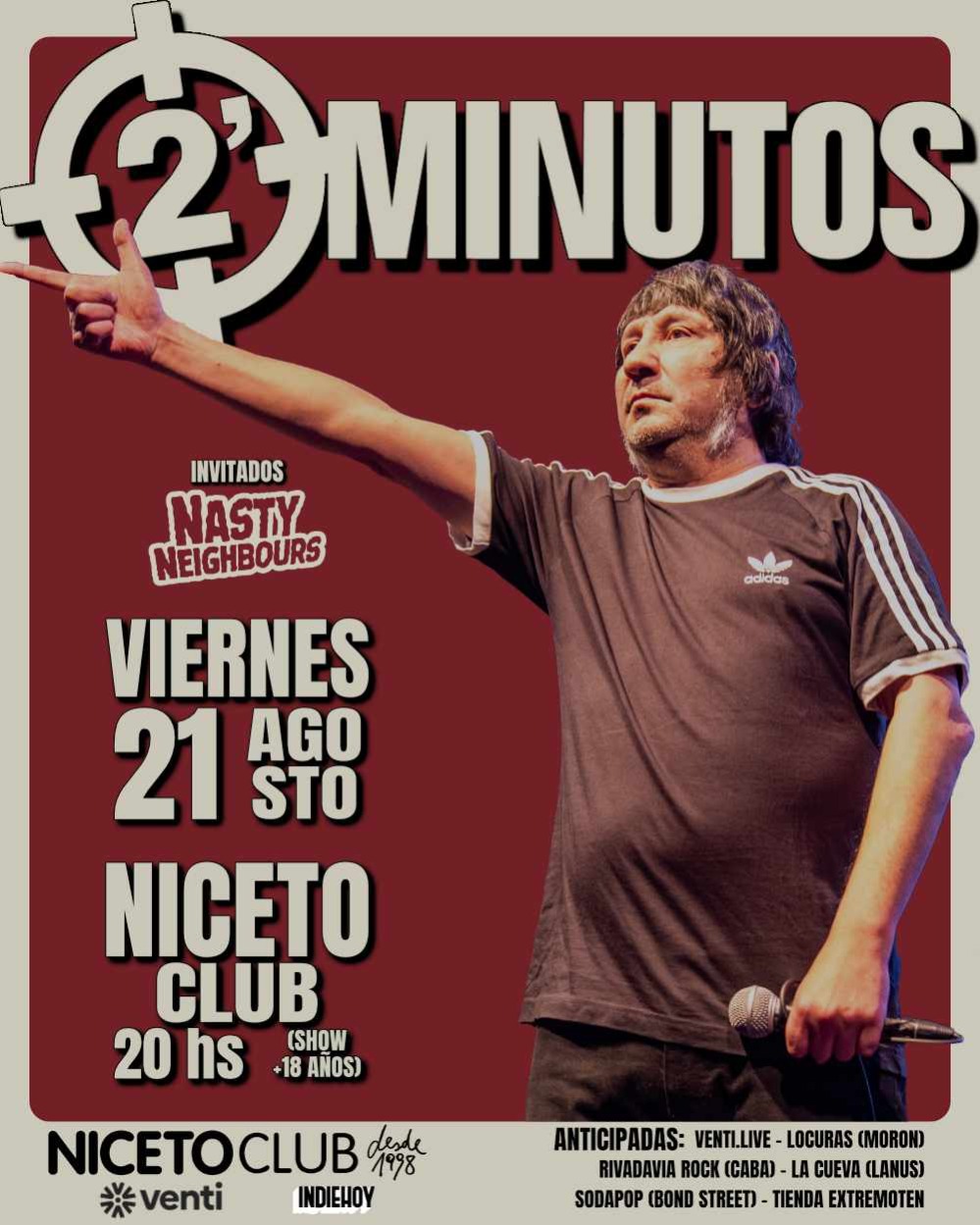 2 Minutos en Niceto Club (+18 años)