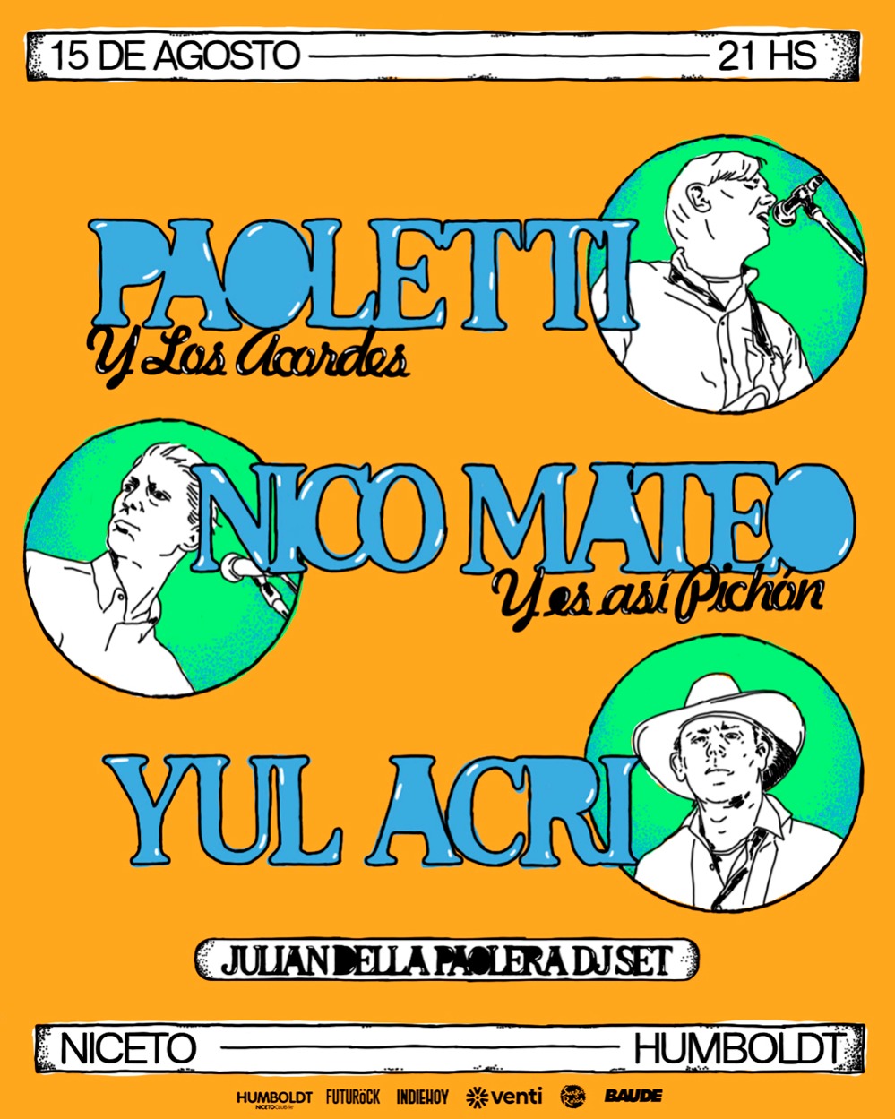 Adrian Paoletti, Nicolas Mateo y Yul Acri en vivo en Humboldt | Niceto Club