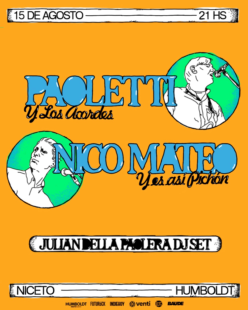 Adrian Paoletti, Nicolas Mateo en vivo en Humboldt | Niceto Club