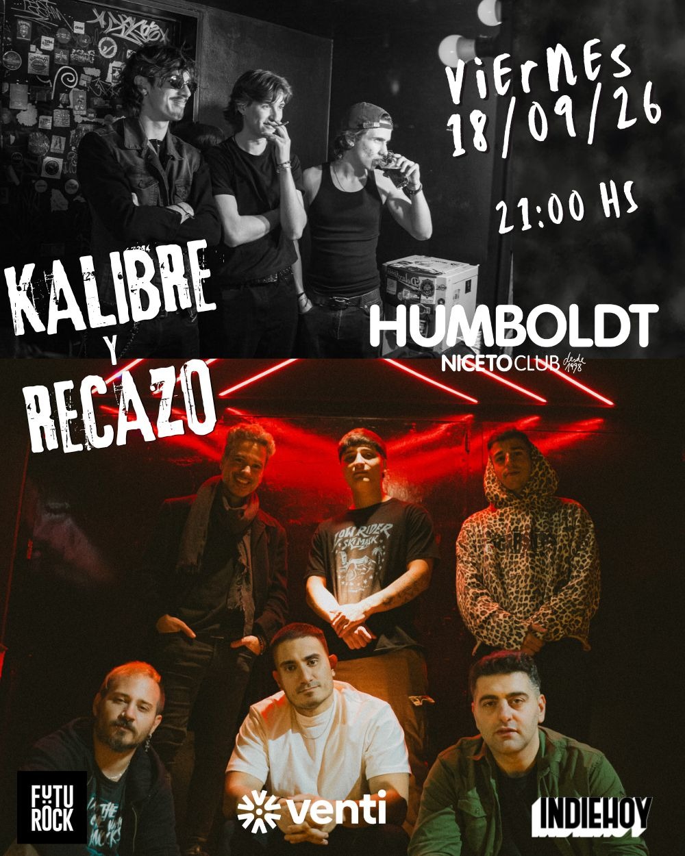 KALIBRE + RECΛZO: LA NOCHE DEL ENCUENTRO en Humboldt | Niceto Club (+ 18ños)