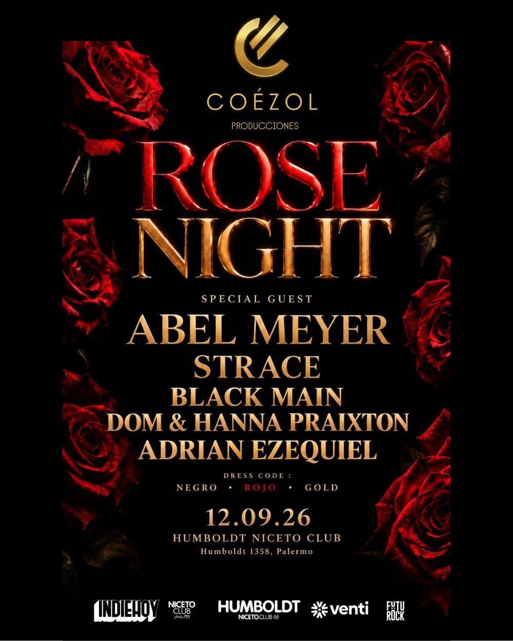 ROSE NIGHT en Humboldt | Niceto Club